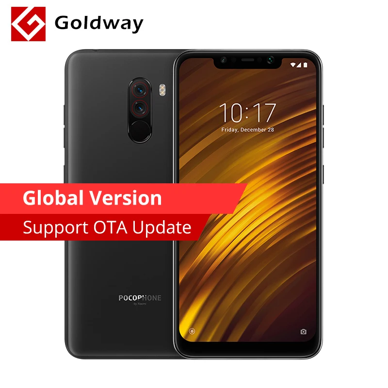 

Global Version Xiaomi POCOPHONE F1 6GB RAM 64GB ROM Mobile Phone Snapdragon 845 Octa Core 6.18"Full Screen 4000mAh Dual Camera