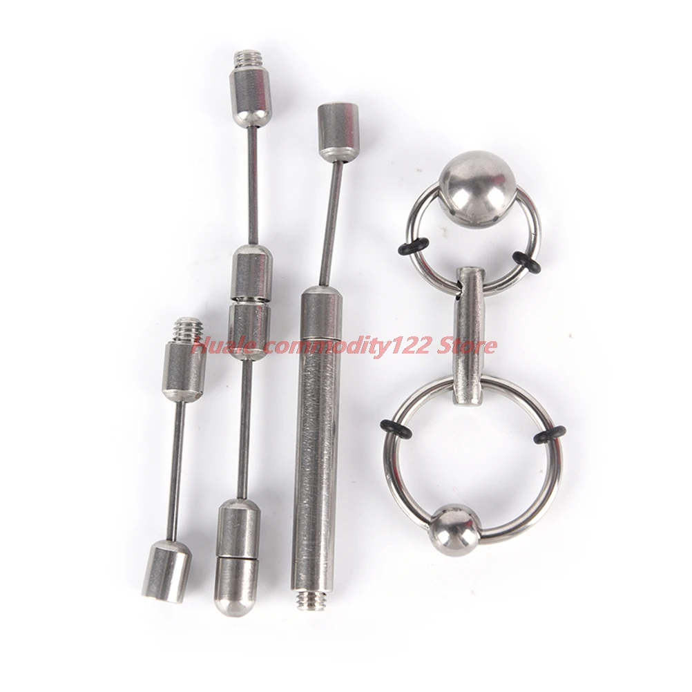 Stainless Steel urethral sound,Penis Urinary Plug,Urethra Stimulate Dilator Masturbation Rod DIY Free Combination