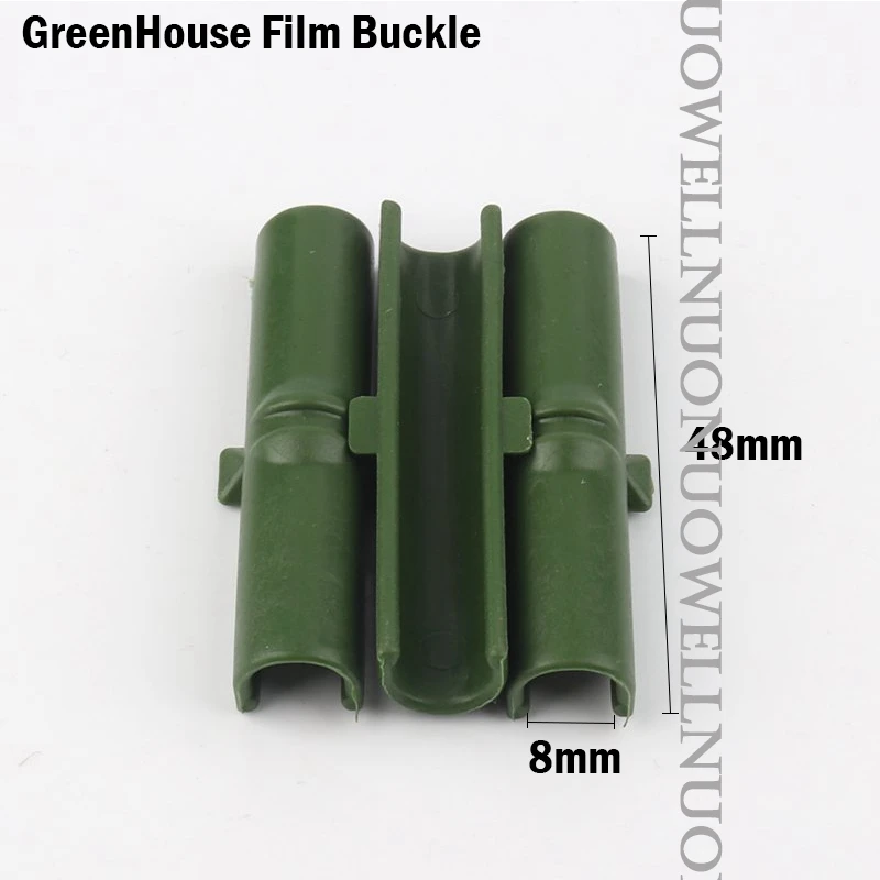 50Pcs 8mm Plastic Pipe Tube Fasten Clamp Greenhouse Film Clip Sail Insect Net Parasol Net Attachment Clip shade Fixing tools