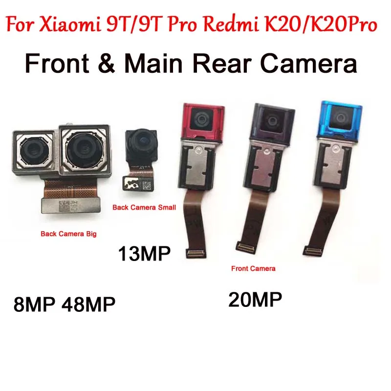 Оригинальная передняя и задняя камеры для Xiaomi Mi 9T Redmi K20 Pro модуль с основным лицом