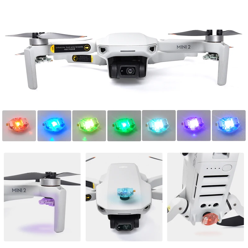 Mini Night Flying LED Signal Flashing Light Kit for DJI Mavic Air 2 Drone