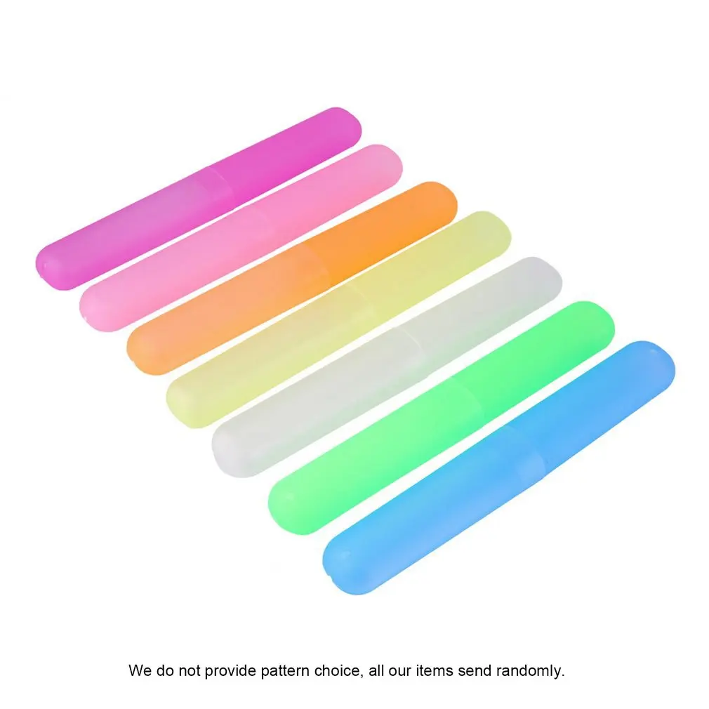 

Portable Toothbrush Holder Plastic Storage Case Travel Hiking Camping Toothbrush Protect Anti-bacterial Easy to Carry