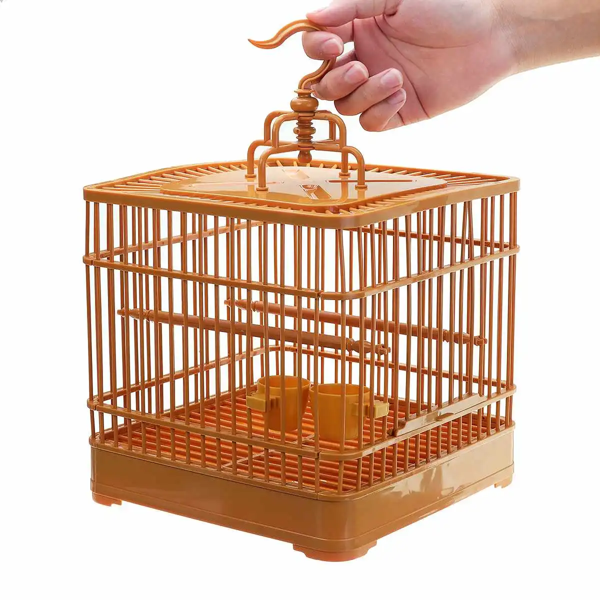plastic bird cage