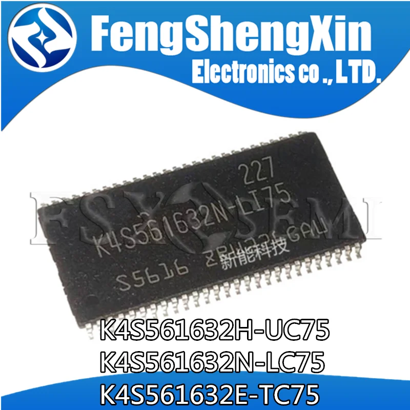 

10pcs K4S561632H-UC75 K4S561632N-LC75 K4S561632E-TC75 32M TSOP54 IC