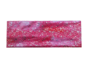 

P191036 2019 new stretch red fabric with glitter hot silver print fashionable lady hair band