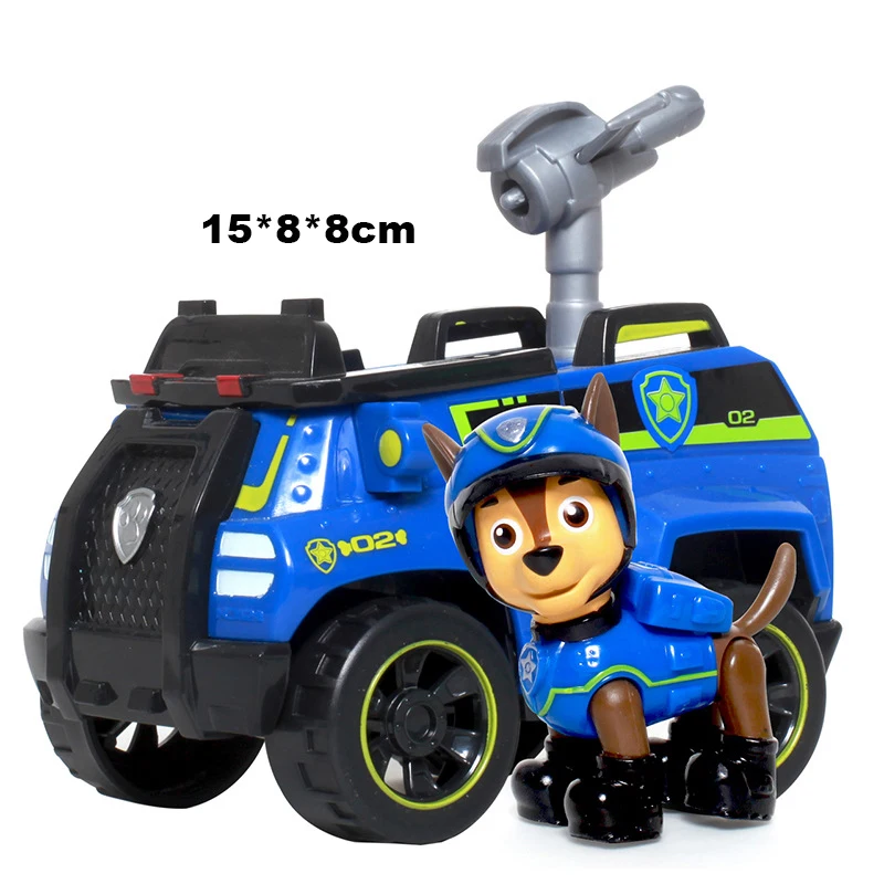 no box Paw Patrol собака Patrulha Canina Аниме Фигурка автомобиля пластиковая фигурка украшения игрушки для детей на день рождения рождественские подарки - Цвет: no box