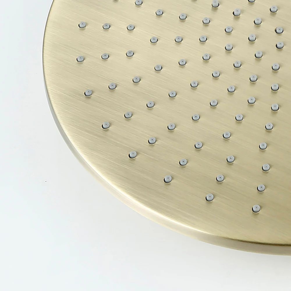 Wall Rian Shower Head Only Brass Balck Chrome Brushed Rose Gold Shower Bathroom Without Arm