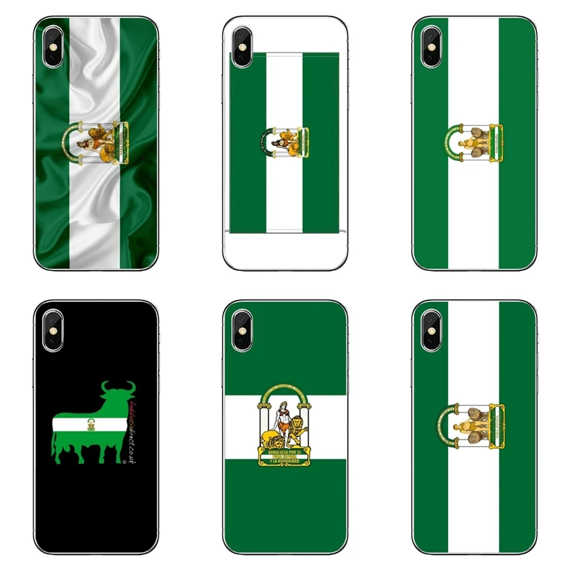 Мобильный телефон чехол для Samsung Galaxy Note 10 9 8 5 4 S10E S10 Lite S9 S8 S7 S6 Edge Plus S5 S4 Mini Andalucia Flag |