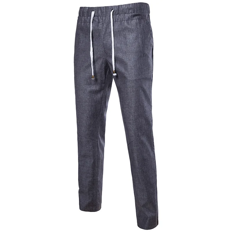 

AliExpress Hot Sales Spring And Summer New Style Hollow out Plus-sized Menswear Trend Casual with Drawstring Gymnastic Pants K62