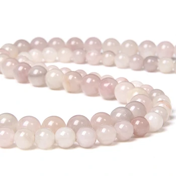 

Natural pink smooth peach blossom jades Stone Beads Round Loose Beads For Jewelry Making women DIY Bracelets Necklace Wholesale