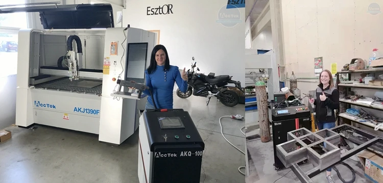 Máquina de Limpieza Láser AKQ-100W eliminación eficaz de oxido y polvo de pintura