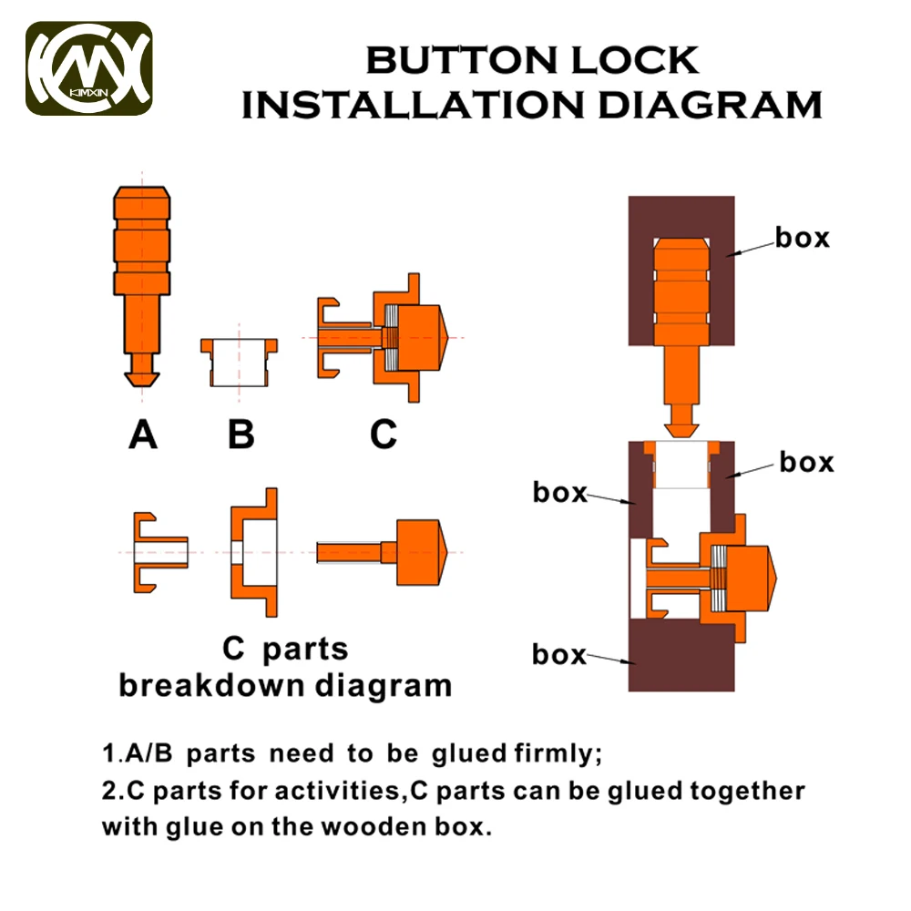 K-145按钮锁安装图-2