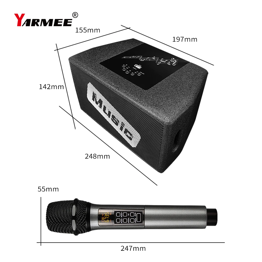 YARMEE Portable KTV Mic Wireless Karaoke