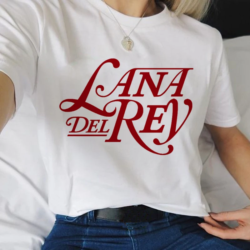 Lana Del Rey Harajuku эстетические футболки для женщин гранж Ullzang 90s графическая Футболка модная Винтажная футболка хип-хоп футболки - Цвет: white-M119-19