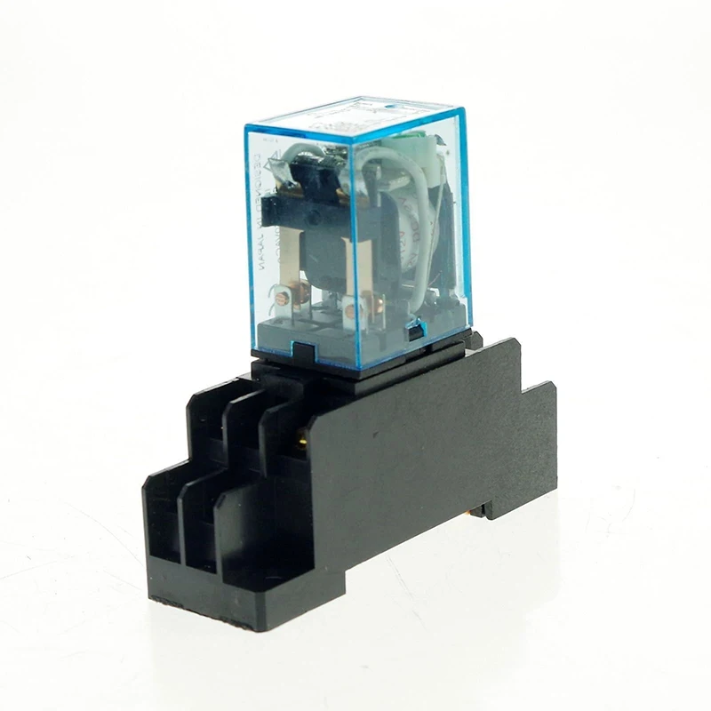 5A DC12V DC24V AC110V AC240V катушки Мощность реле HH52P-L DPDT 8 Pin+ основного разъема товары для домашнего сада