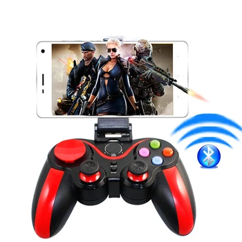 

Bluetooth Wireless Controller Gamepads with Vibration Fire Button Compatible for Apple Android