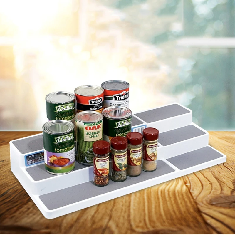 3 Tier Expandable Kitchen Spice Organizer Rack Multi Function Storage Shelf Cabinet Cupboard Organizer Kitchen Storage Rack Racks Holders Aliexpress