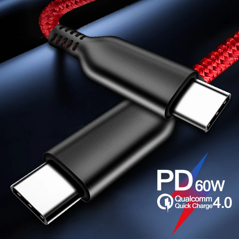 MAXCURY Тип USB C Type 60 Вт PD кабель USBC зарядный для передачи данных ПК и ноутбуков|Кабели мобильных телефонов| |