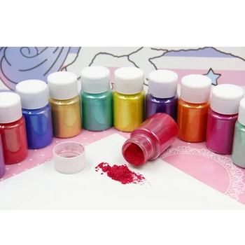 

36pcs Mermaid Pearlescent Powder Dropping Glue Resin Natural Mica Mineral Powders Soap Jewelry Makeup Nail DIY Tools Accessories