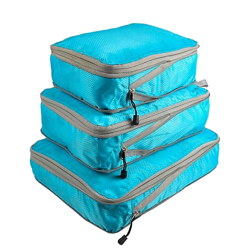 4Pcs Travel Storage Bag Waterproof Clothes Packing Cube Luggage Organizer Set 