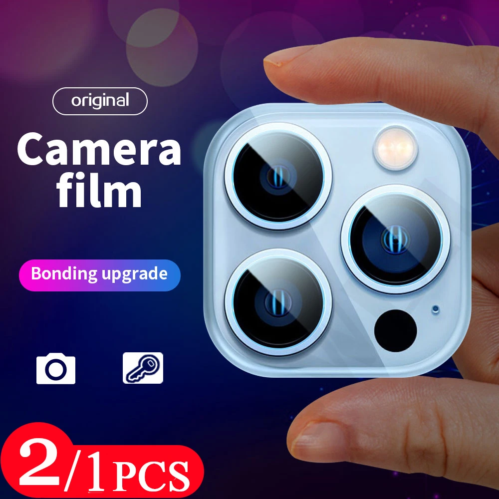 

2/1Pcs Camera Lens for iphone 13 mini 12 11 pro Max X XS XR 7 8 plus SE 2020 protector Camera soft Glass Film screen protector