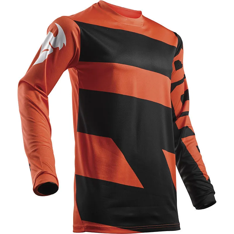 thumbnail image 1 of Camiseta de descenso de secado rápido de manga larga, diseño personalizado, sublimación, ropa de ciclismo de montaña, motocross, descenso para hombre, 1 of 5