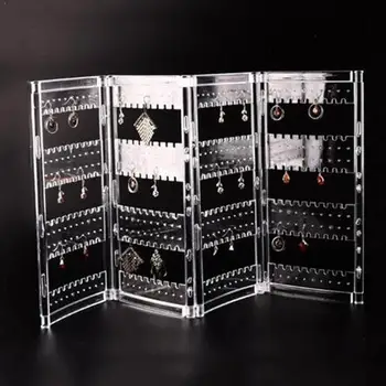 

Acrylic Jewelry Stand Hinge Folding Stud Earrings Screen 28.4*43 Stand Display Ear High Acrylic Rack Studs Quality Cm Displ M9I9