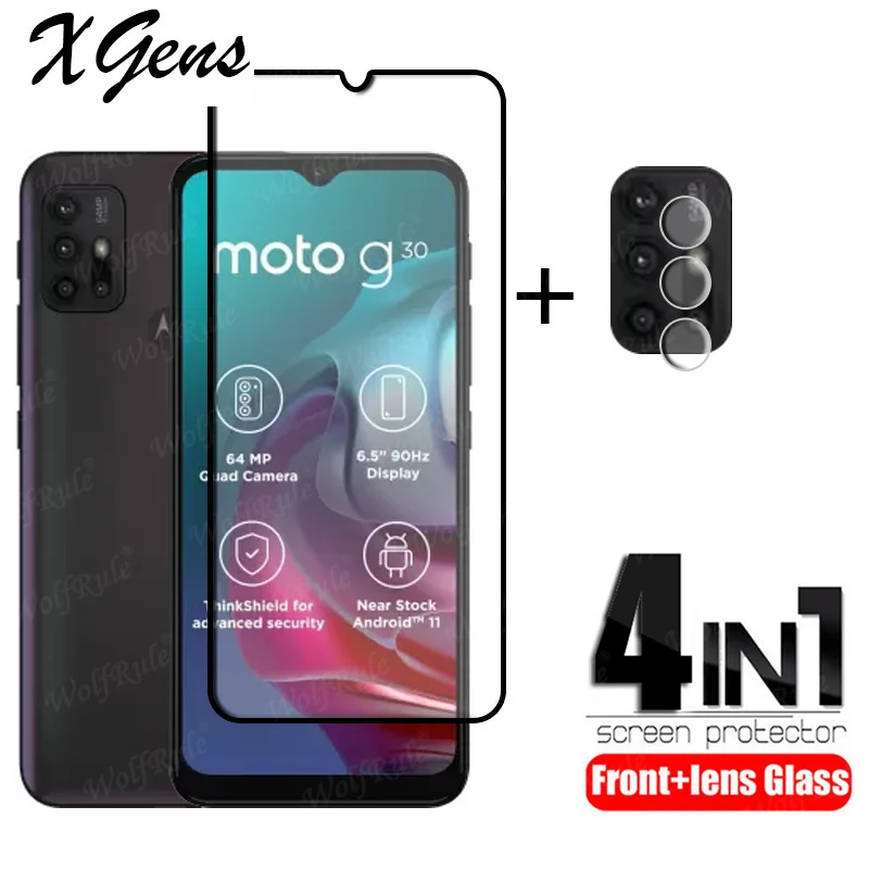 Стекло с полным покрытием для Motoroal Moto G30 стекло закаленное полная защита экрана
