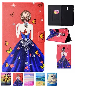 

For Samsung T380 Tablet Case PU Leather polar bear sea Wallet Flip Cover for Samsung Galaxy Tab A 8.0 T380 SM-T385 8'' 2017 Case