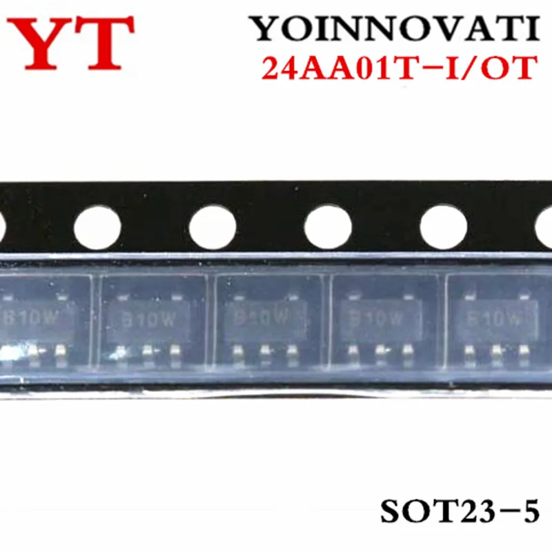

5 шт./лот 24AA01T-I/OT 24AA01T 24AA01 SOT23-5 IC новый и оригинальный