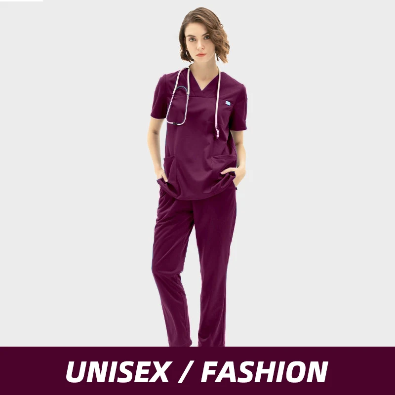 New Unisex medical uniform short/long sleeved Scrub set doctor nurse  uniform suit overalls work scrub sets медицинский костюм - AliExpress