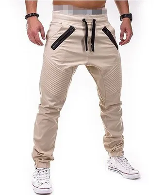 MRMT брендовые новые мужские брюки для отдыха, Модные свободные однотонные мужские брюки с двойным карманом на молнии