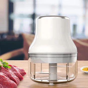 

100/250ml Meat Grinder Rechargeable USB Electric Chopper Meat Grinder Shredder Salad Maker Garlic Onion Slicer Cutter Mixer