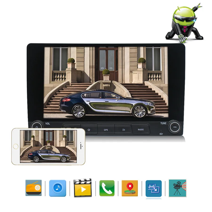 10," 2DIN автомобильный стерео Android8.1 ram 2G+ rom 32G Автомобильный мультимедийный плеер wifi gps Радио Видео кнопка MP5 плеер