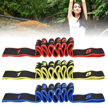 

Yoga Strap Leg Shaping Dance Gymnastic Muscle Training Home Fitness Stretching Belt Multi-Colors Adjustable Yoga Stretch Belt