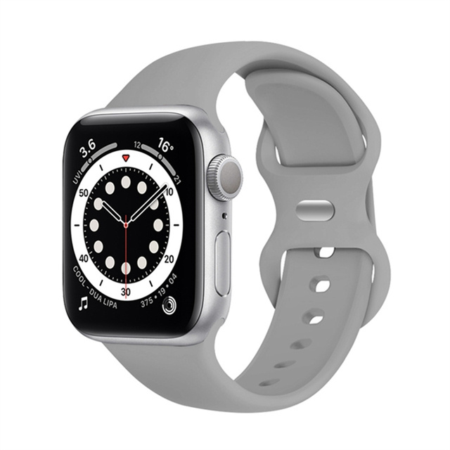 Silicone Strap For Apple Watch Band 44mm 42mm Rubber Smart Watch Wrist iWatch Series 5 4 3 2 1 40mm 38mm Accessories