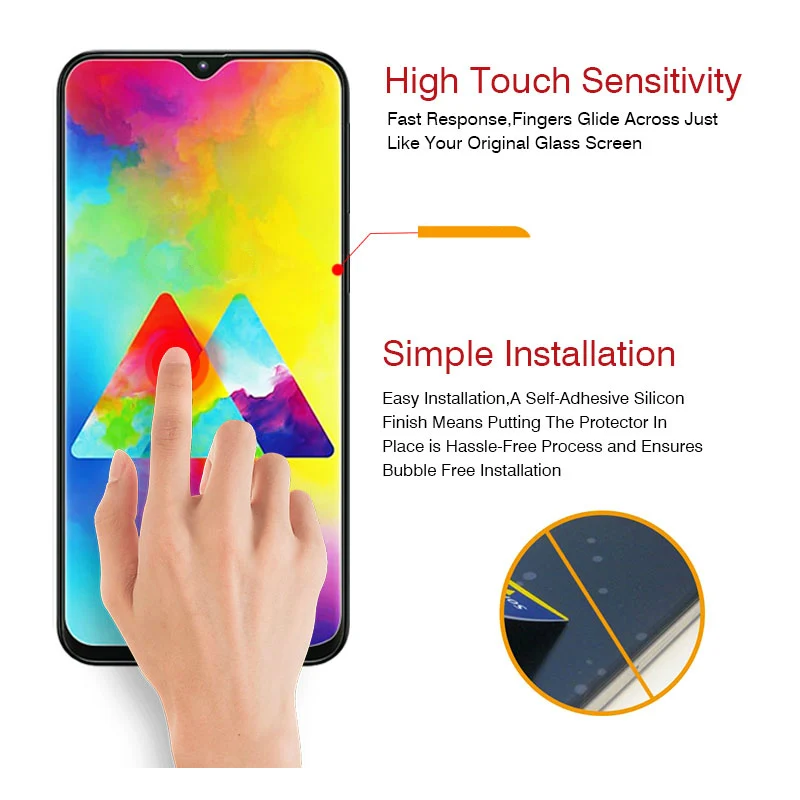 Защитное стекло 9H HD закаленное для Samsung Galaxy A50 A70 A40|Защитные стёкла и плёнки| |