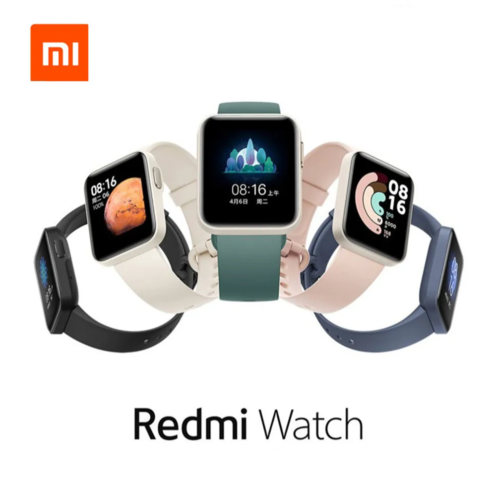 Водонепроницаемые Смарт-часы Xiaomi Redmi фитнес-браслет с пульсометром и большим