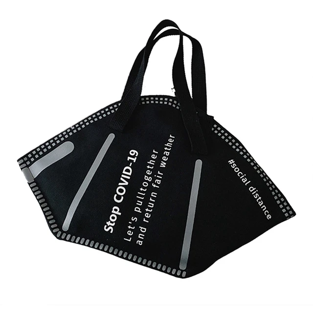 Bolso con Forma de Mascarilla para Comprar para Mujer, Bolsa Grande de Lona  para Almacenamiento del Hogar, Saco de Lujo a la Moda, Novedad| | -  AliExpress
