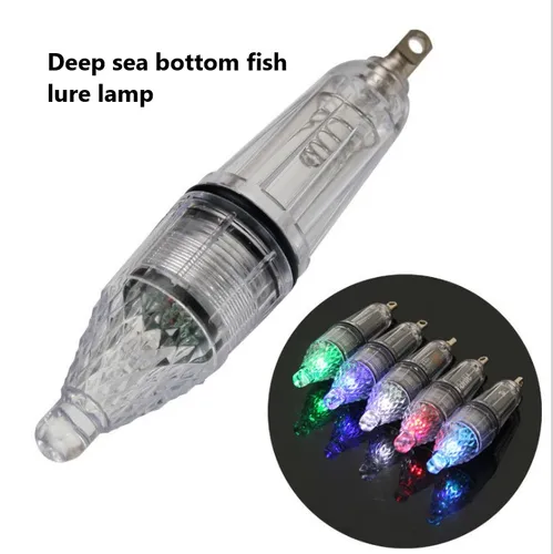 방수 LED 플래싱 미니 딥 드롭 수중 조명, 심해 바닥 물고기 미끼 LED 램프, 야간 낚시 조명, 1 개 2