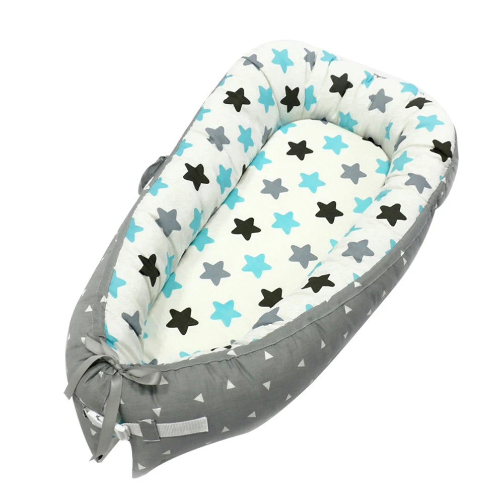 

Removable Multifunctional Cotton Blended Infant Baby Nest Bed Comfortable Portable Travel Crib Nursery Sleeping Washable Toddler