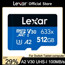 

Lexar 128GB Micro SD Card 256GB Memory Card 32GB 64GB High Speed Up to Max 100MB/s A1 A2 512G Class10 633x TF Flash Card