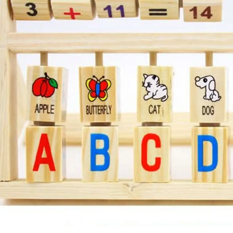 Деревянный Abacus обучающая подставка для детей счетная познавательная доска обучающая математическая игрушка K92D