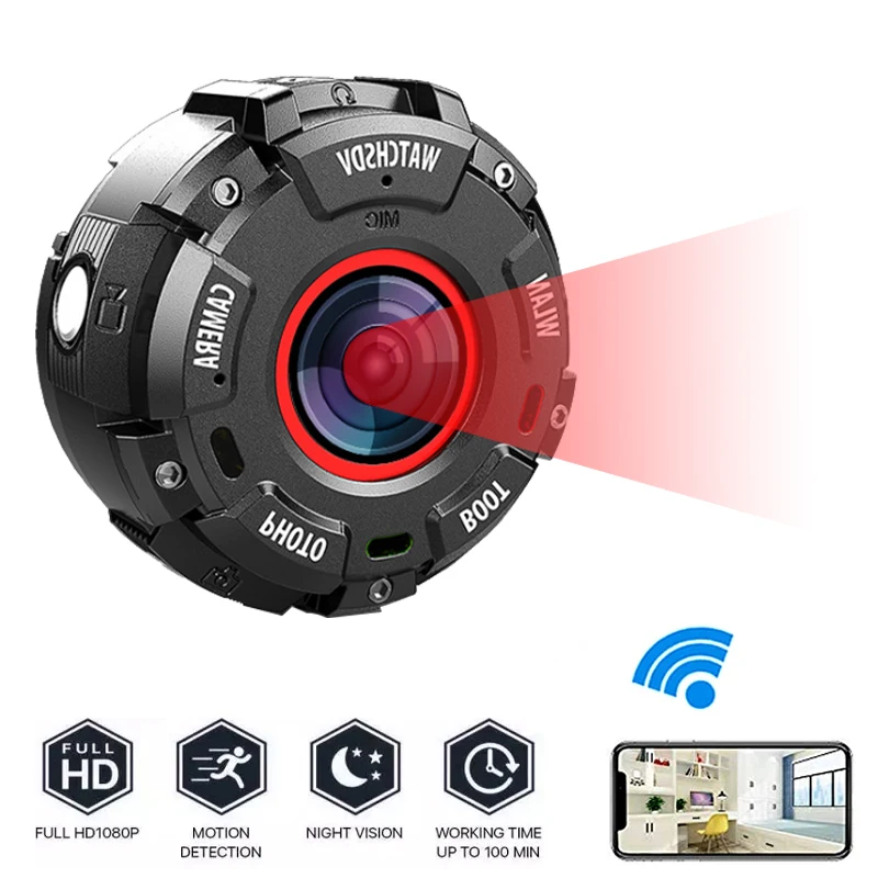 

Mini IP Camera Sport DV Mini Camera Wifi Full Hd 1080P Mini Camera Waterproof Night Vision Camera Mini MC47009