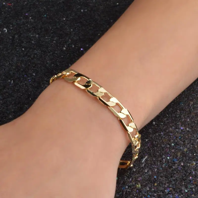 Кубинская цепочка золотого цвета браслеты для мужчин и женщин модные хип-хоп большие полые звенья цепи браслеты унисекс крученый прекрасный браслет подарки