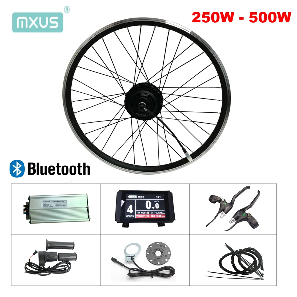 Ebike Conversion Parts with MXUS front/rear Brushless Motor Controller Display 
