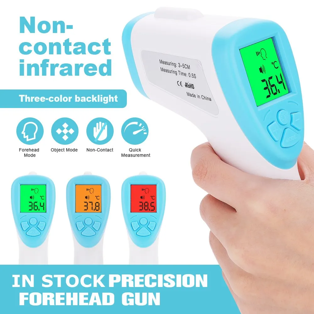 

Fast ship Infrared Thermometer body Digital electronic Thermometer Multi-purpose Non-contact Forehead measure temperature gun