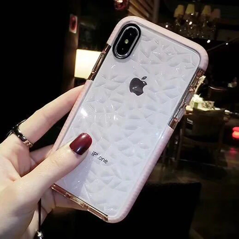 Мягкий роскошный из ТПУ прозрачный Желейный чехол для iPhone X XR XS Max 7 8 6 Plus