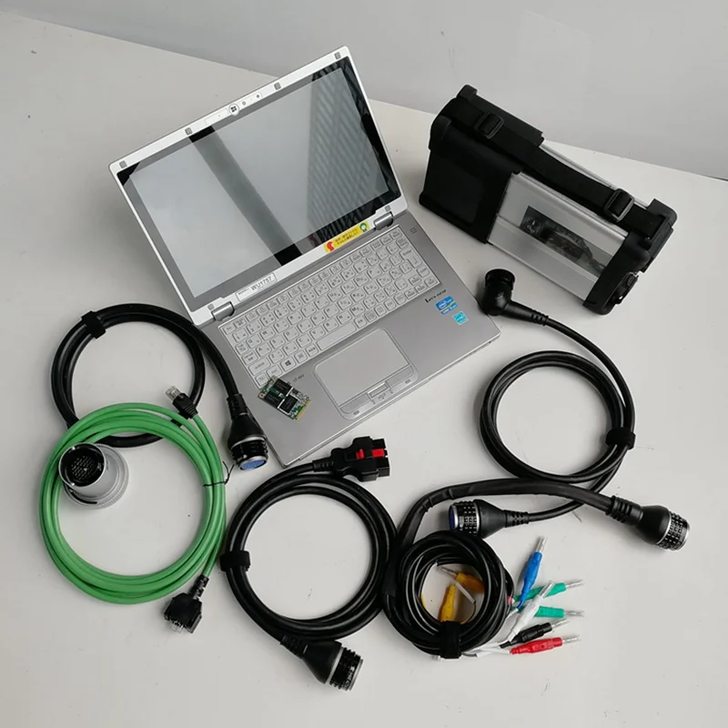 MB star C5 SD compact C5 для Ben-z диагностики автомобилей и грузовиков Кабели и интерфейс с новейшим программным обеспечением в 480 ГБ SSD используется CF-Ax2 I5