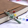 1PC Natural Crystal Small Merkaba Pendulum Pendants Star Class Hexagon Pillar Scepter Reiki Healing Stone Men Women Jewelry Gift 1